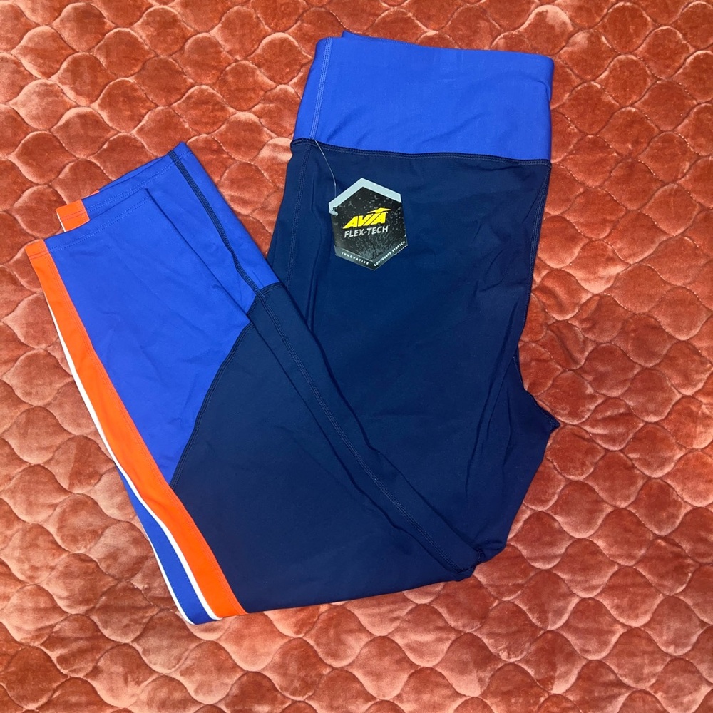 Avia Blue and Orange leggings